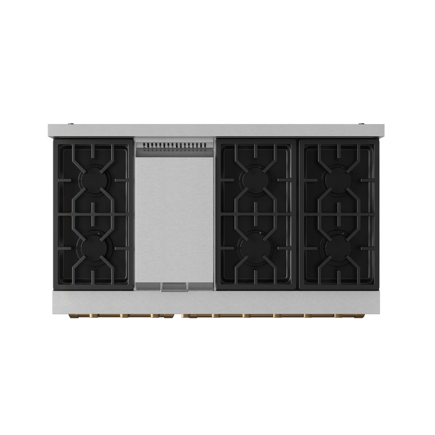 Thor Kitchen Stainless Steel Freestanding Professional Double Oven Gas Range|Gordon Ramsay Series (7 cu.ft.) - RSG48ELP-BRZ