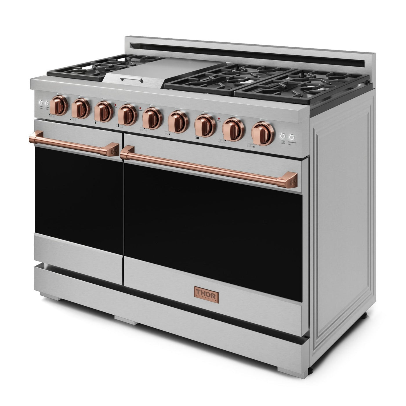 Thor Kitchen Stainless Steel Freestanding Professional Double Oven Gas Range|Gordon Ramsay Series (7 cu.ft.) - RSG48ELP-RSG