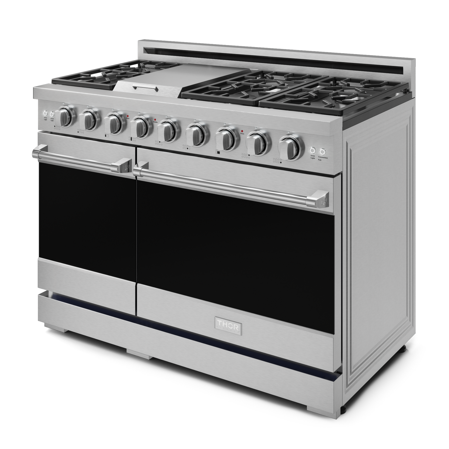 Thor Kitchen Stainless Steel Freestanding Professional Liquid Propane Double Oven Gas Range|Gordon Ramsay Series (7 cu.ft.) - RSG48ELP