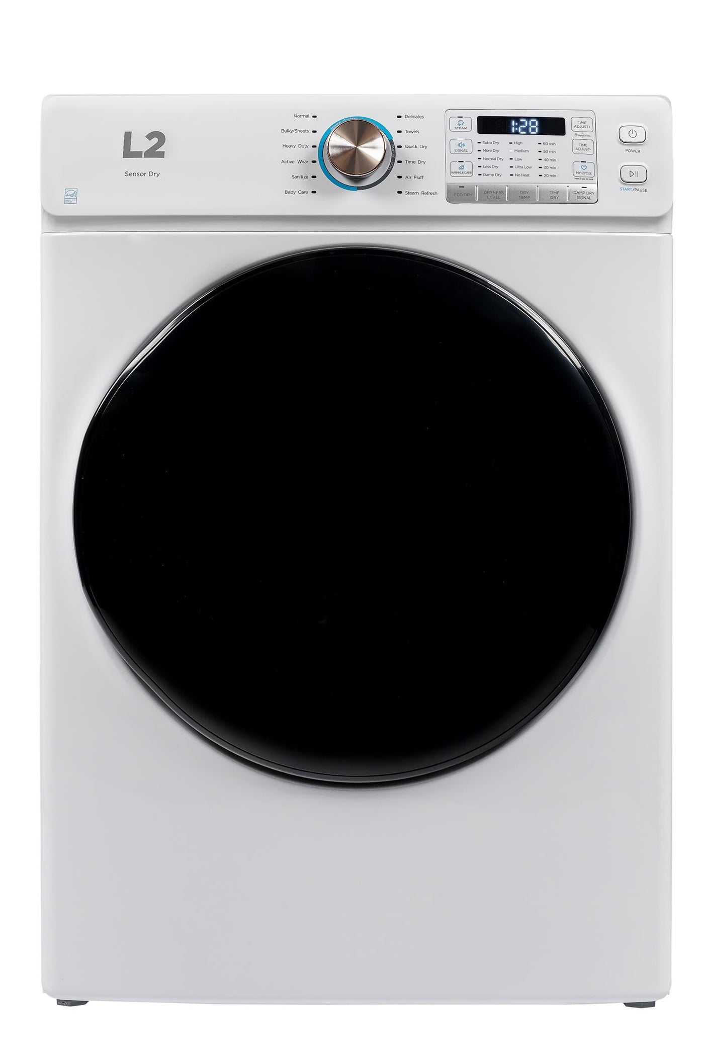 L2 White Electric Dryer (8.0 Cu. Ft) - LE52N3AWW