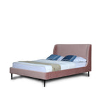 Stege Queen Bed - Blush/Black Legs