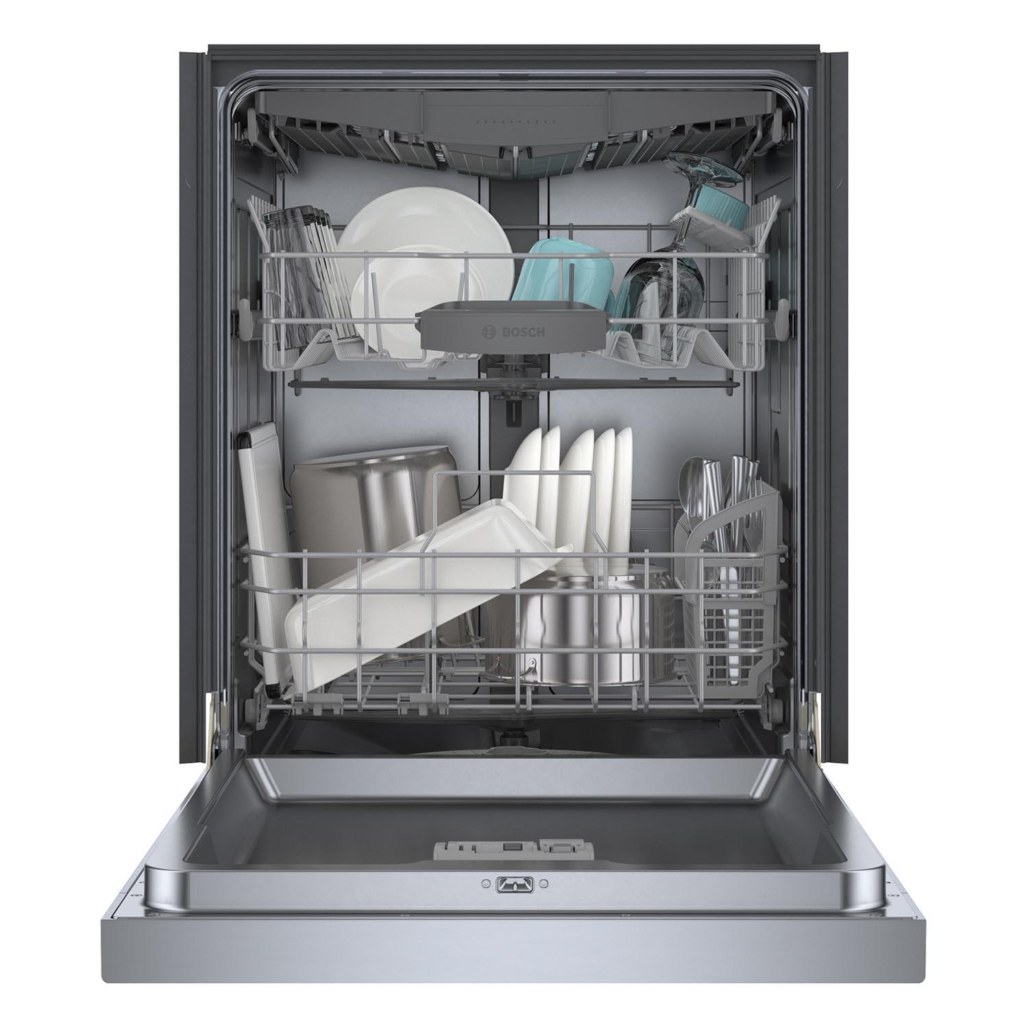 Bosch Stainless Steel 24" Smart Dishwasher with Home Connect, Third Rack - SHE53C85N