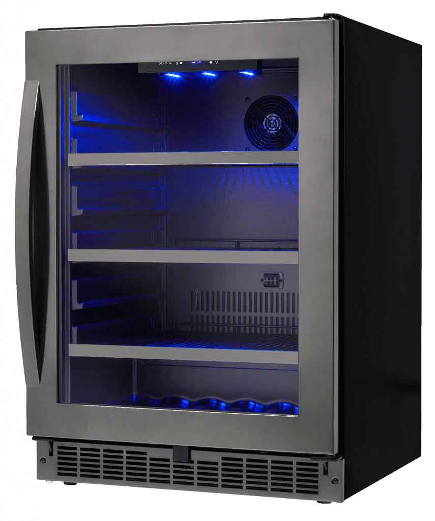 Danby Silhouette Black And Stainless Wine Cooler 50 Bottle - SWC057D1BSS
