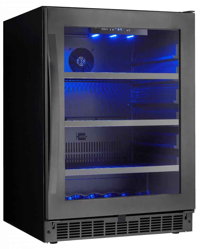 Danby Silhouette Black And Stainless Wine Cooler 50 Bottle - SWC057D1BSS