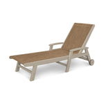 POLYWOOD® Coastal Wheel Chaise - Sand/Burlap