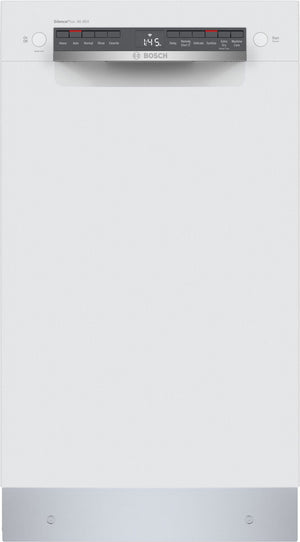 Bosch White 300 Series Smart 18" Dishwasher with 3rd Rack - SPE53C52UC