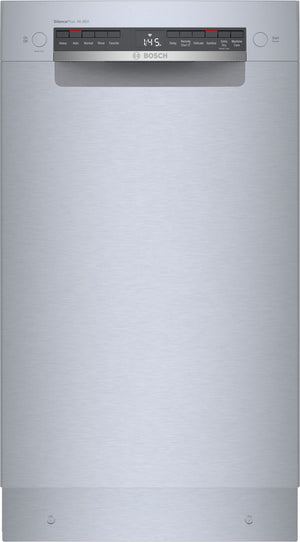 Bosch Stainless Steel 300 Series Smart 18" Dishwasher with Recessed Handle - SPE53C55UC