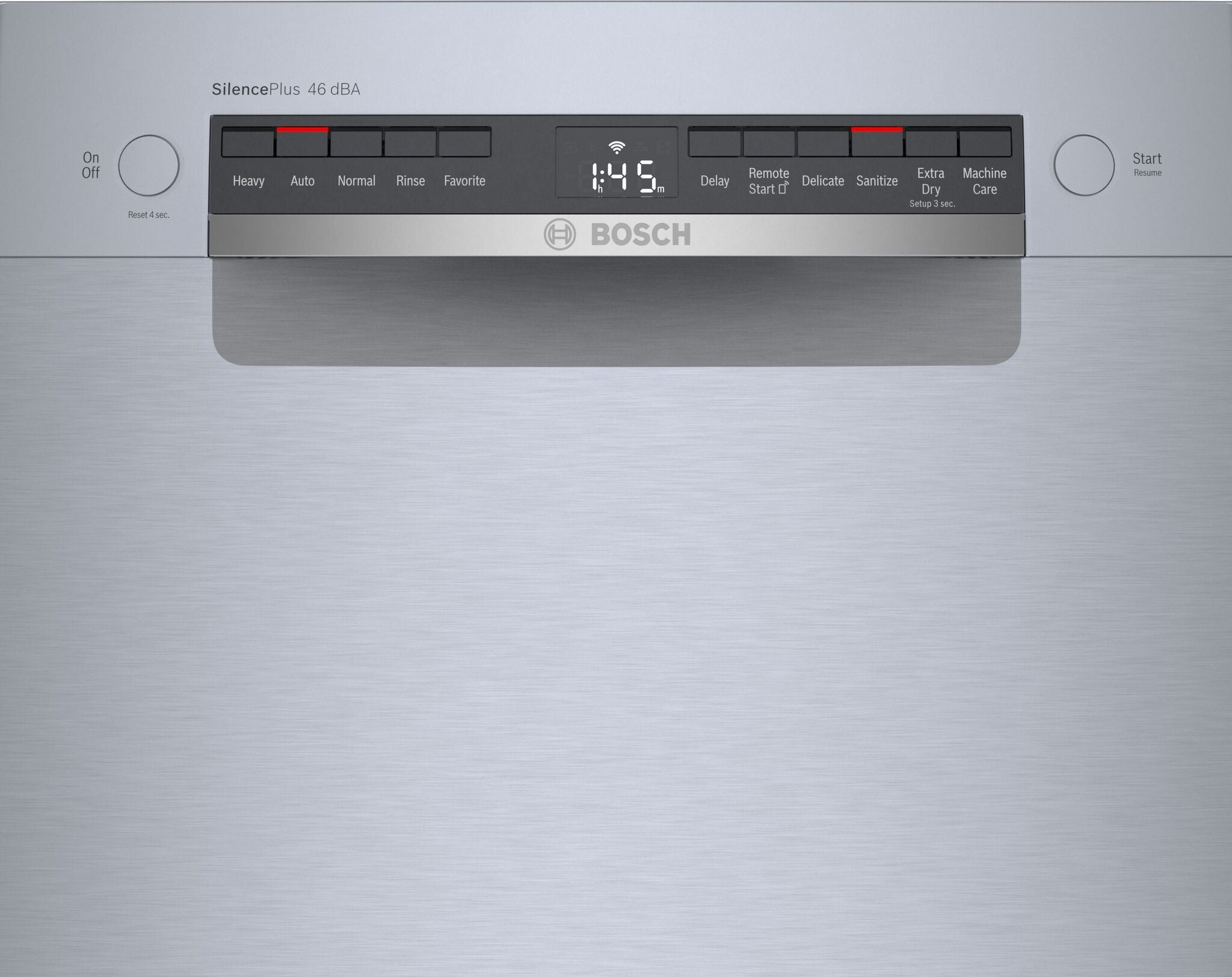 Bosch Stainless Steel 300 Series Smart 18" Dishwasher with Recessed Handle - SPE53C55UC
