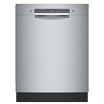 Bosch Stainless Steel 300 Series Smart Dishwasher with Recessed Handle -SGE53C55UC