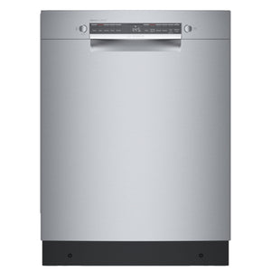 Bosch Stainless Steel 300 Series Smart Dishwasher with Recessed Handle -SGE53C55UC