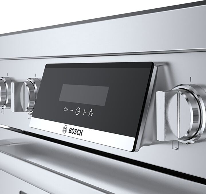 Bosch Stainless Steel 30" Industrial-Style Electric Induction Range (3.9 cu. ft.) - HIS8055C