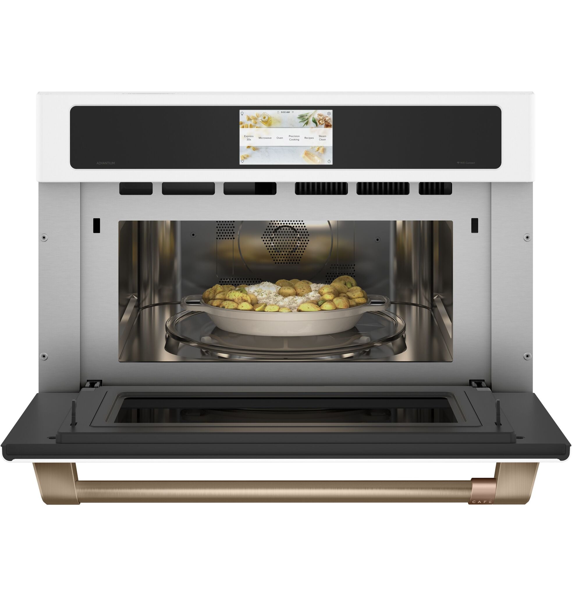 Café™ Matte White Smart 30" Five-in-One Oven with 120V Advantium® Technology (1.7 Cu. Ft.) - CSB913P4NW2