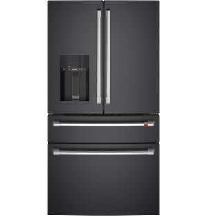 Café Matte Black Smart Counter-Depth 4-Door French-Door Refrigerator (22.3 Cu.Ft.) - CXE22DP3PD1