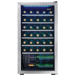 Danby Tempered Glass Wine Cooler (3.3 cu. ft.) - DWC93BLSDBR1