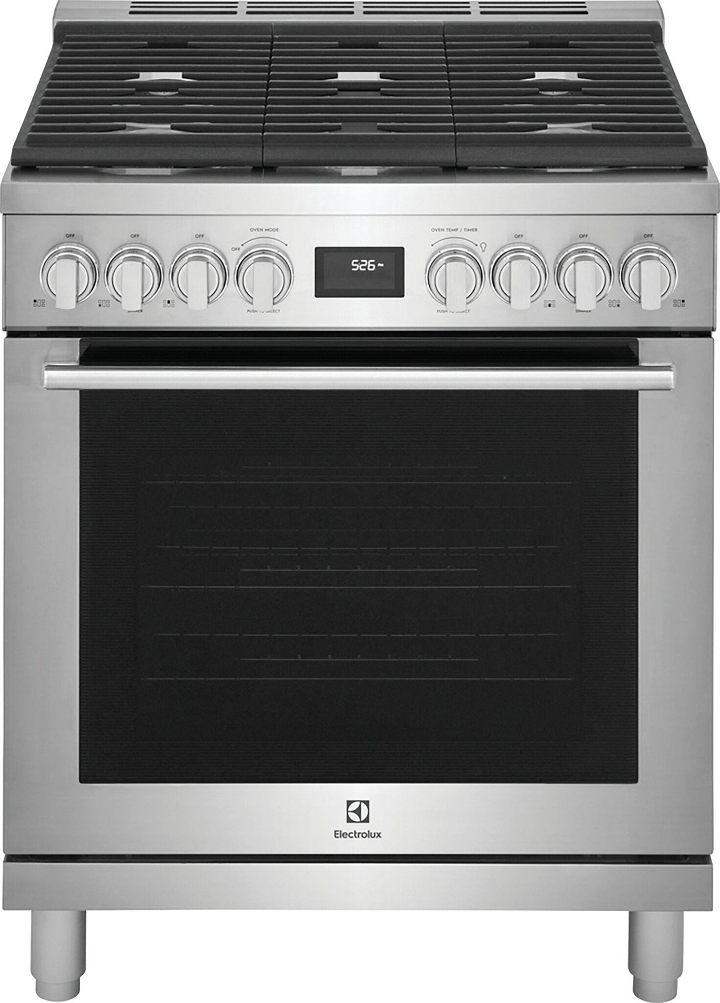 Electrolux Stainless Steel Front Control Freestanding Gas Range (4.5 Cu. Ft.) - ECFG3068AS