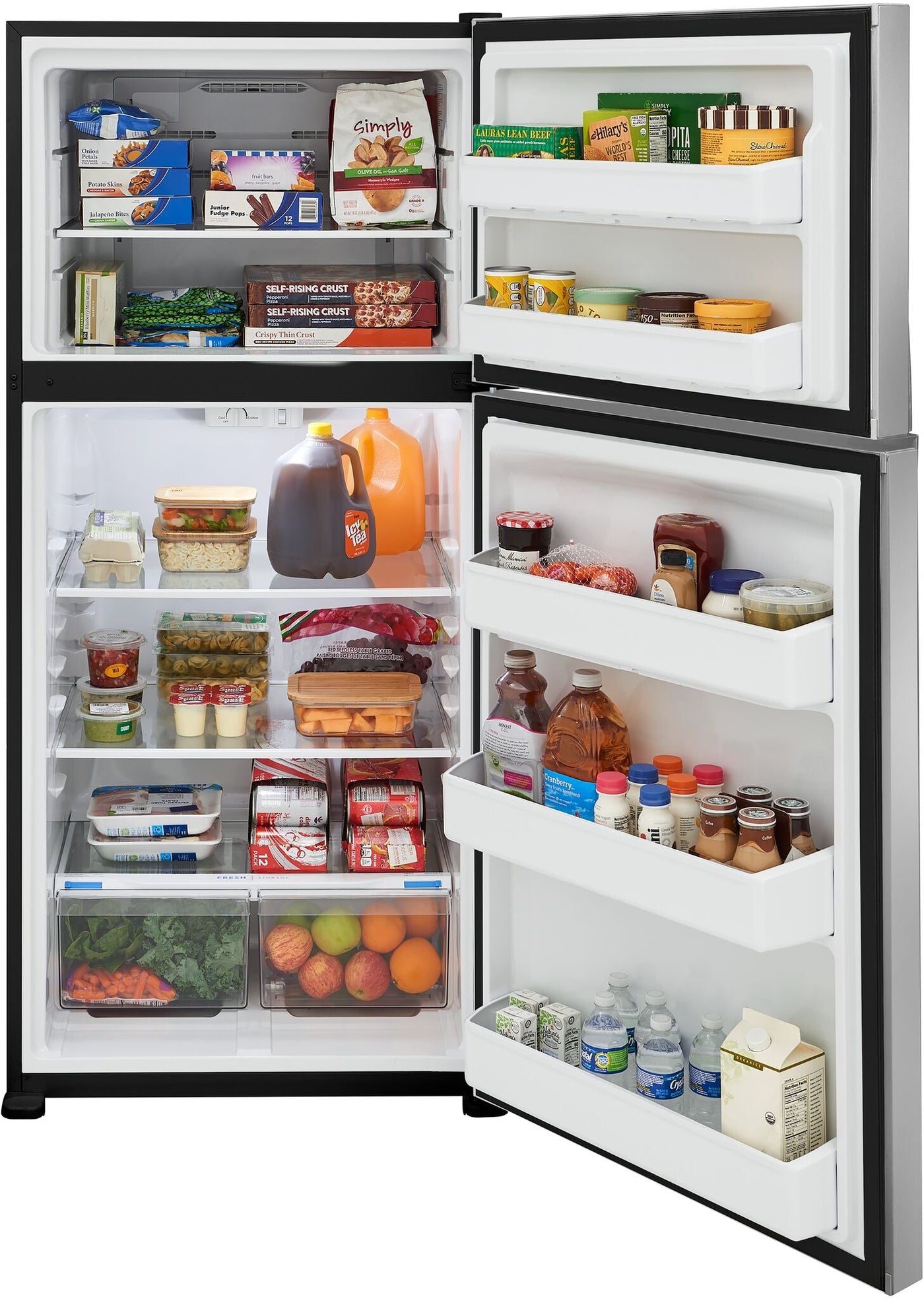 Frigidaire Stainless Steel Top-Freezer Refrigerator (20 Cu. Ft.) - FFHT2022AS