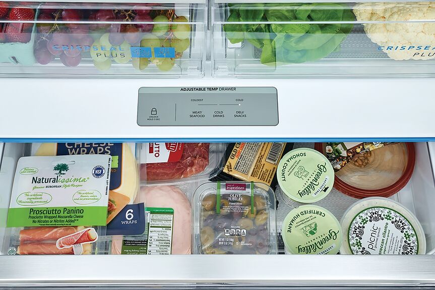 Frigidaire Gallery Black Stainless Steel 36" French Door Refrigerator (27.8 Cu. Ft.) - GRFS2853AD