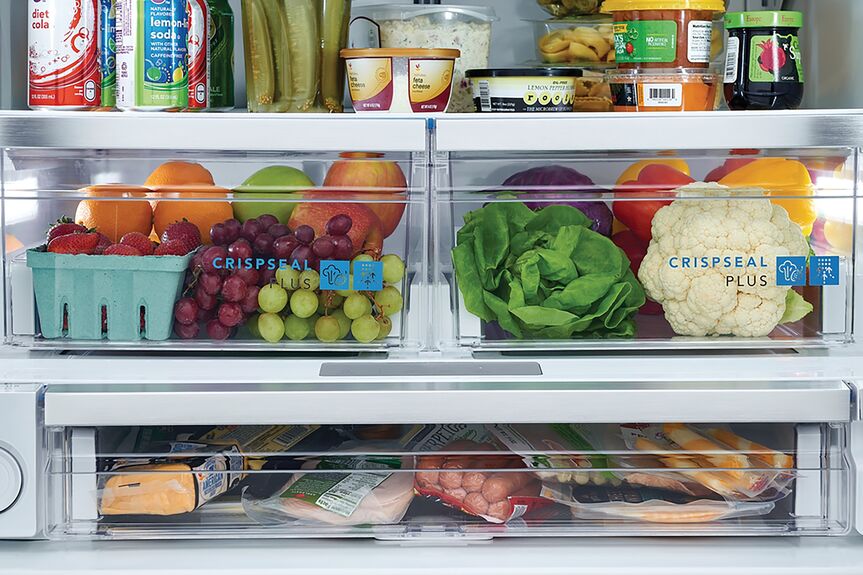 Frigidaire Gallery Black Stainless Steel 36" French Door Refrigerator (27.8 Cu. Ft.) - GRFS2853AD