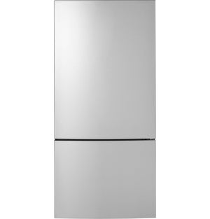 GE Fingerprint Resistant Stainless Steel Bottom Mount Refrigerator (17.7 Cu. Ft.)- GBE17HYRFS