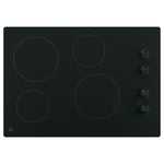 GE Black 30" Knob Control Electric Cooktop- JP3030DWBB