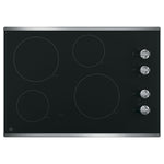 GE Stainless Steel 30" Knob Control Electric Cooktop - JP3030SWSS