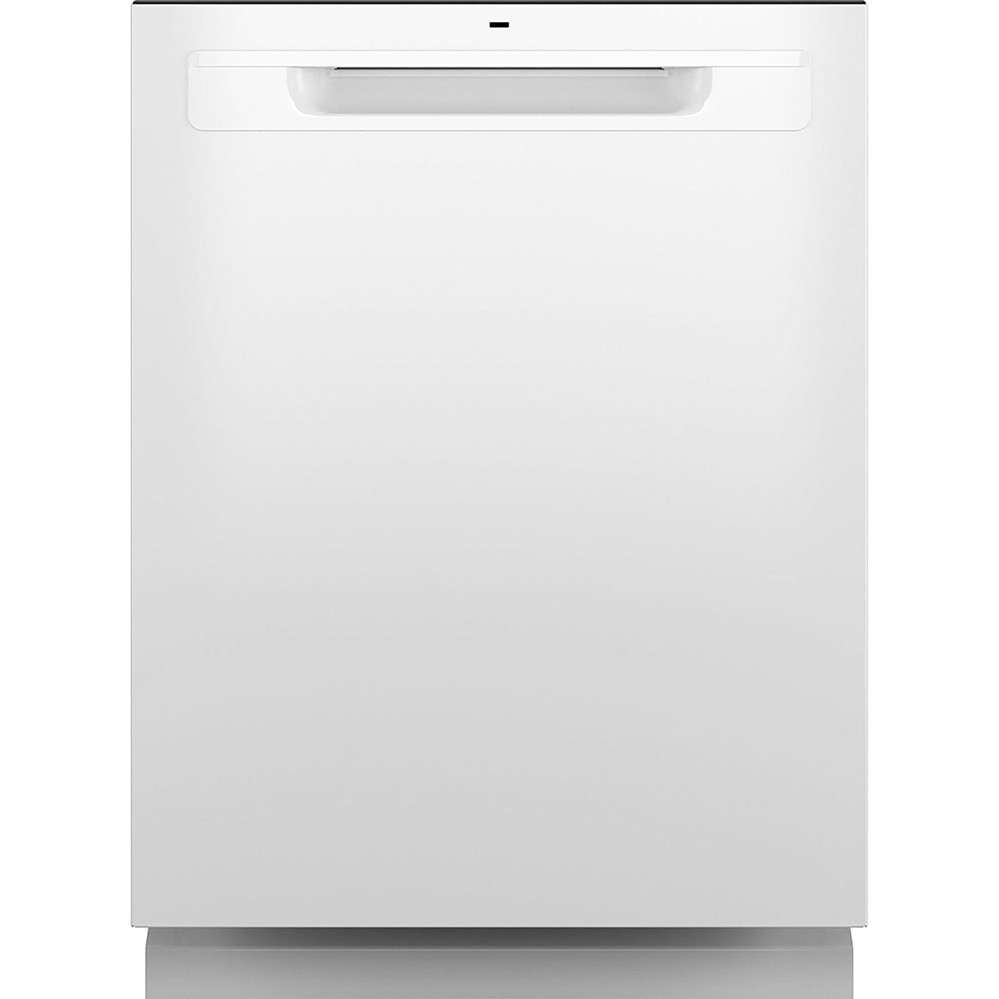 GE White Top Control Dishwasher with Sanitize Cycle - GDP630PGRWW
