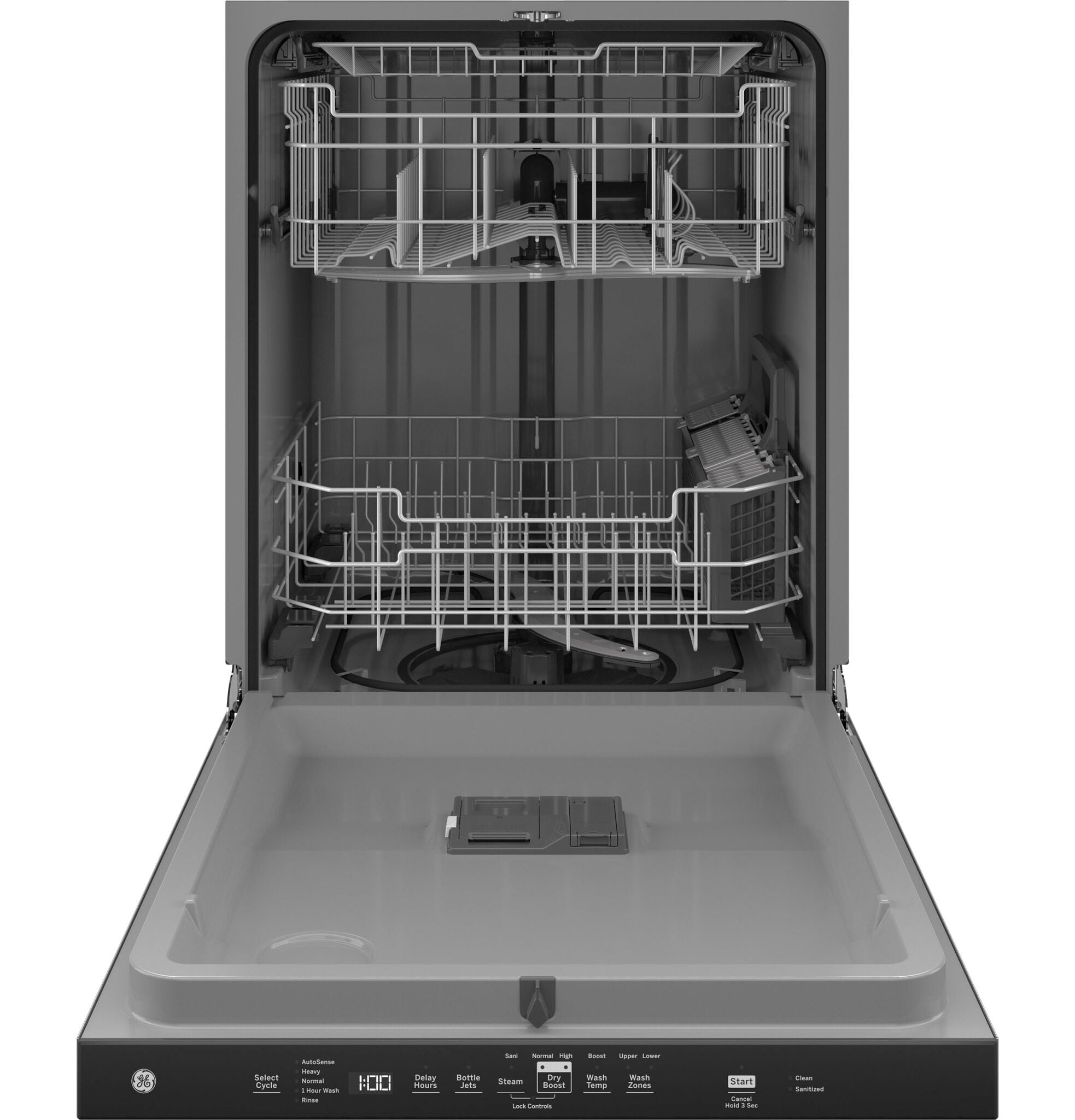 GE Fingerprint Resistant Stainless Steel Dishwasher with Sanitize Cycle - GDP630PYRFS