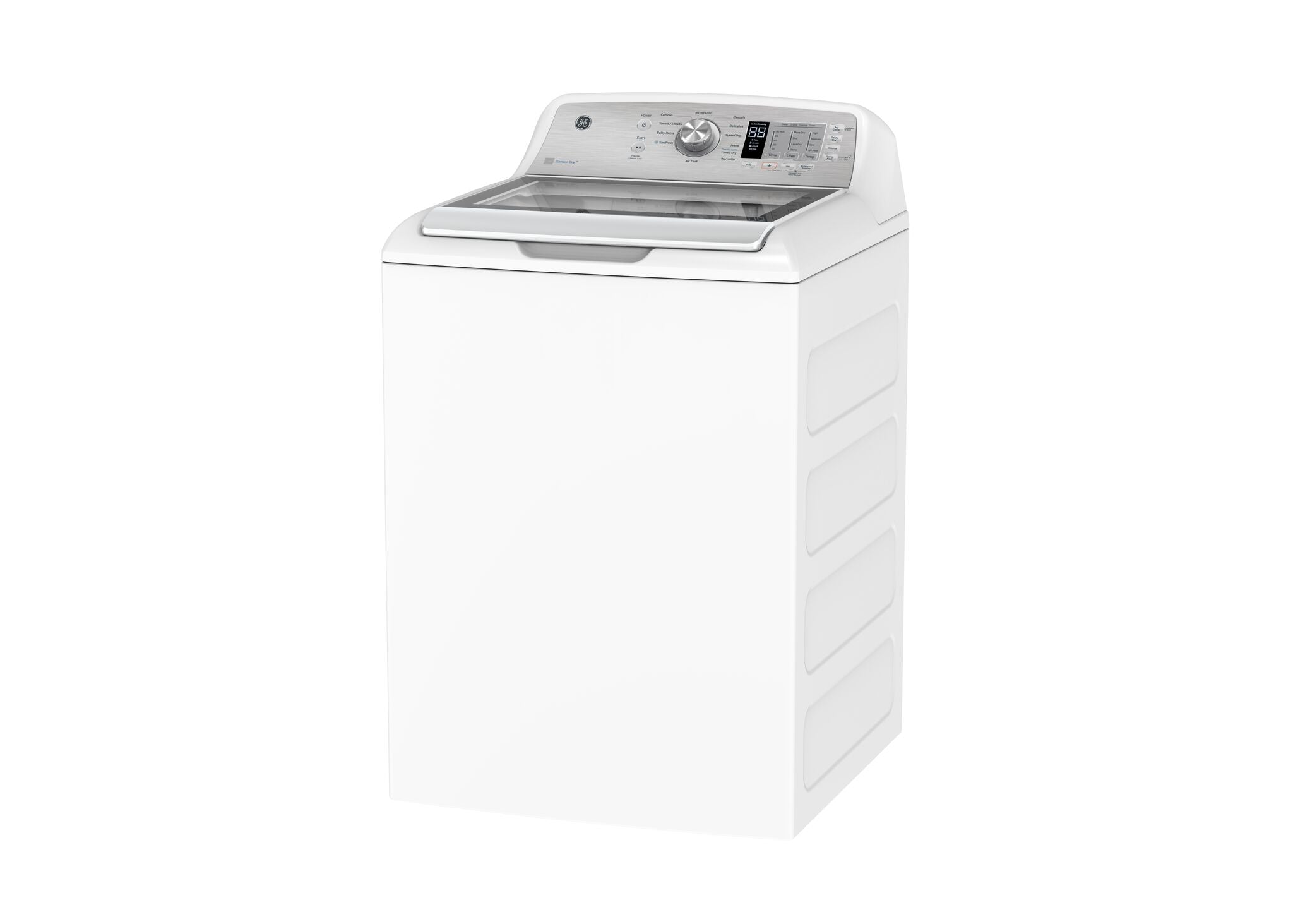 GE White Top-Load Washer (5.3 Cu. Ft.) & GE White Gas Dryer (7.4 Cu. Ft.) - GTW680BMRWS/GTD65GBMRWS
