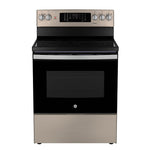 GE Slate Freestanding Electric Convection Range with No-Preheat Air Fry (5.0 Cu. Ft.) - JCB840ETES