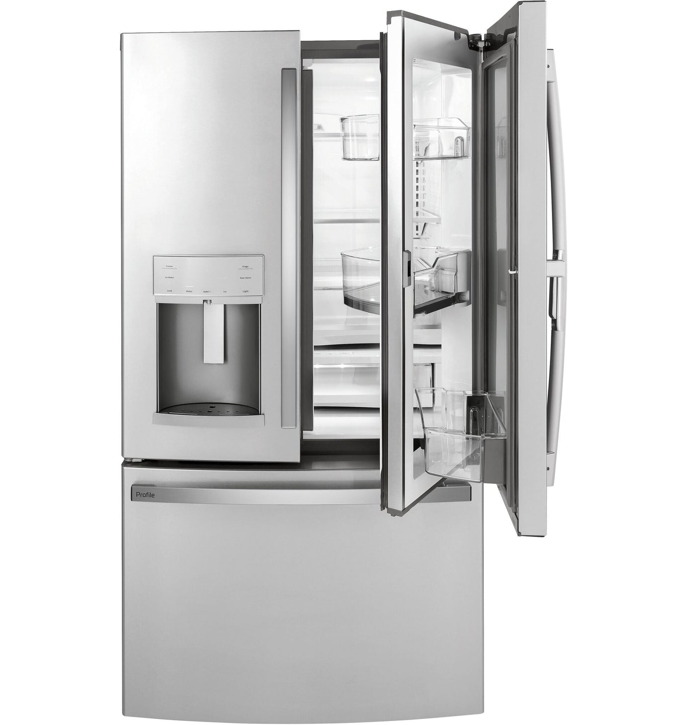 GE Profile Stainless Steel Counter-Depth French-Door Refrigerator (22.1 Cu.Ft.) - PYD22KYNFS