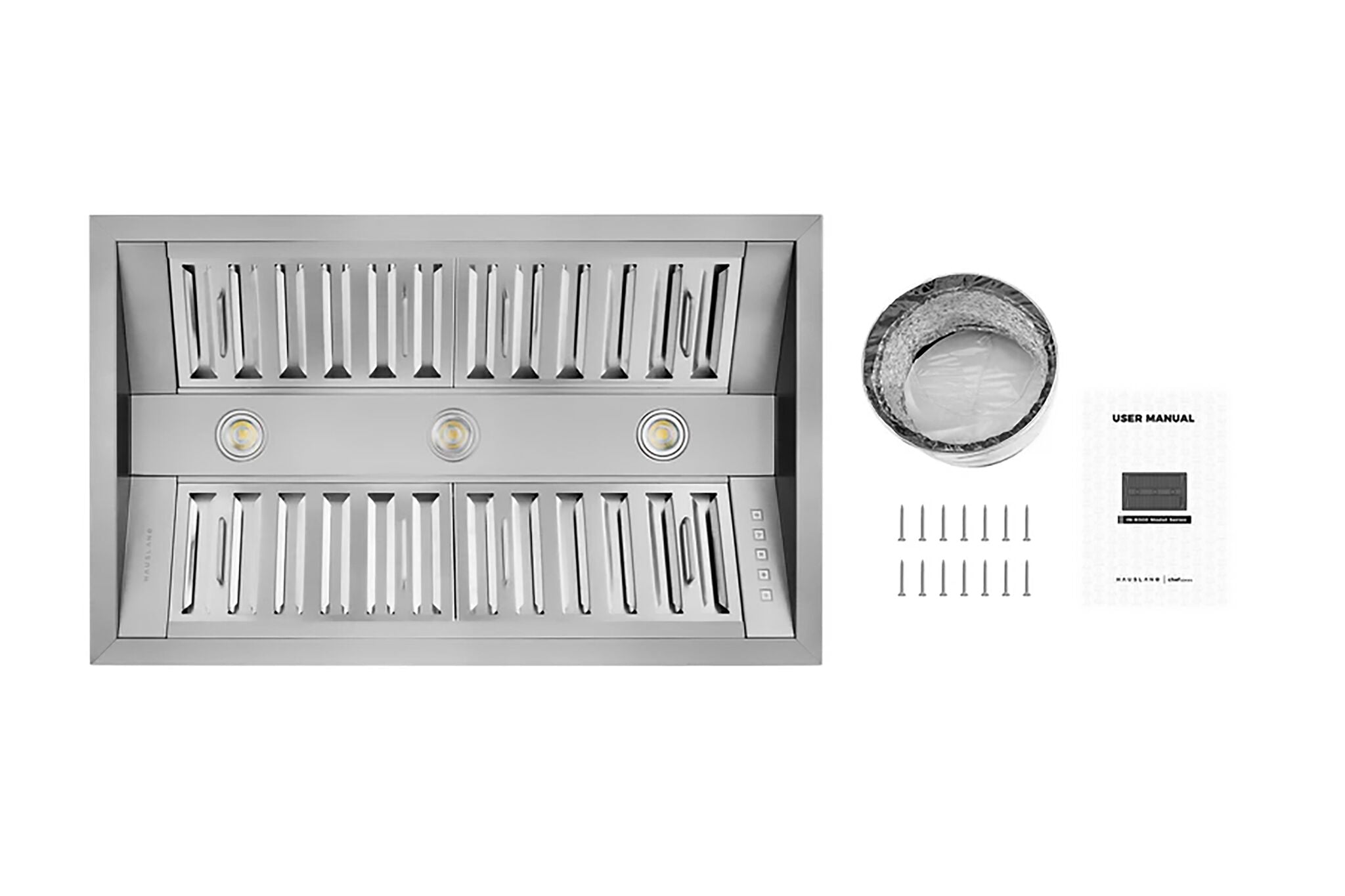 Hauslane Stainless Steel 40" 800 CFM Range Hood Insert - IN-R300SS-40