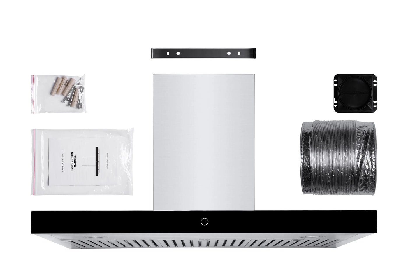 Hauslane Stainless Steel 30" 900 CFM Wall Mount Range Hood - WM-739SS-30