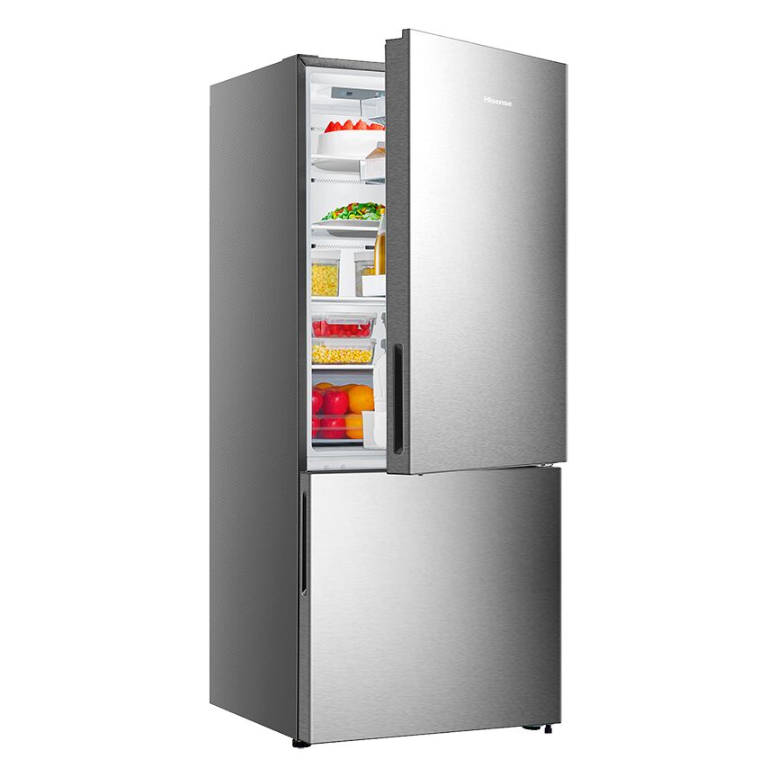 Hisense Fingerprint Resistant Titanium 28" Counter Depth Bottom Mount Fridge (15 Cu.Ft.) - RB15A2CSE
