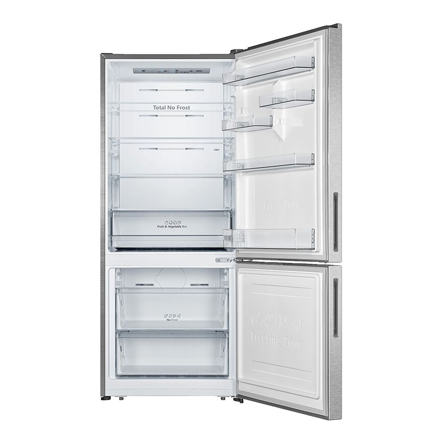 Hisense Fingerprint Resistant Titanium 28" Counter Depth Bottom Mount Fridge (15 Cu.Ft.) - RB15A2CSE