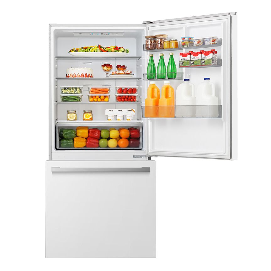 Hisense White 32" Counter-Depth Bottom Mount Fridge (17 Cu.Ft.) - RB17A2CWE