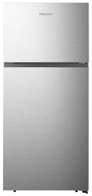 Hisense Fingerprint Resistant Silver 30" Top-Freezer Refrigerator (18 cu. ft.) - RT18A2FSD