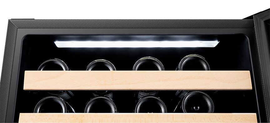Hisense Stainless Steel Dual Zone Freestanding or Built-In Wine Fridge 46 Bottle - HWD46029SS