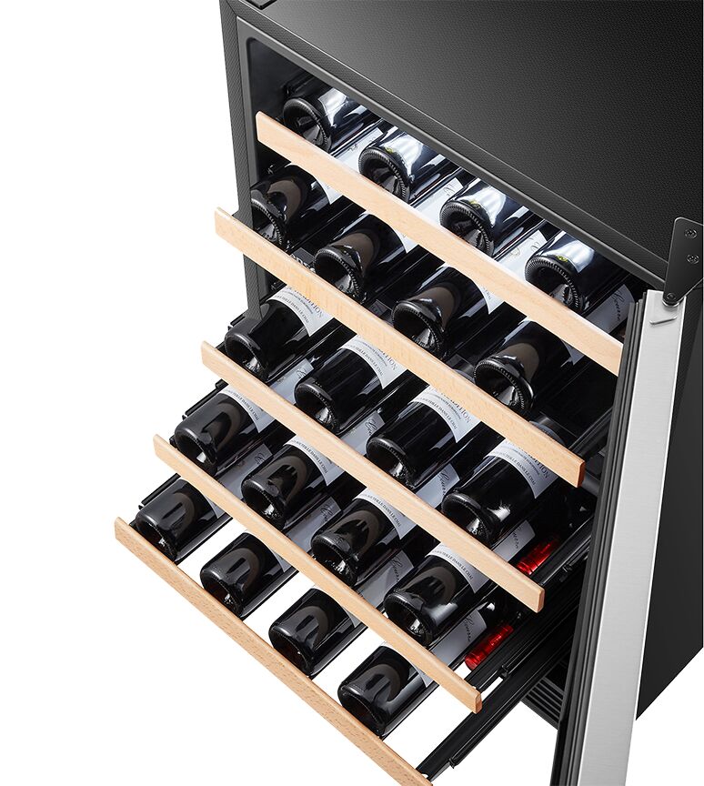 Hisense Stainless Steel Dual Zone Freestanding or Built-In Wine Fridge 46 Bottle - HWD46029SS