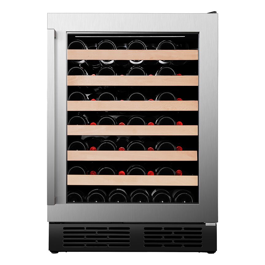 Hisense Stainless Steel Single Zone Freestanding or Built-In Wine Fridge 54 Bottle - HWS54029SS