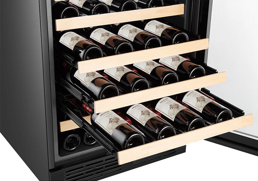 Hisense Stainless Steel Single Zone Freestanding or Built-In Wine Fridge 54 Bottle - HWS54029SS