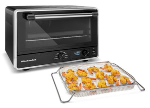 KitchenAid® Black Matte Digital Countertop Oven with Air Fry - KCO124BM
