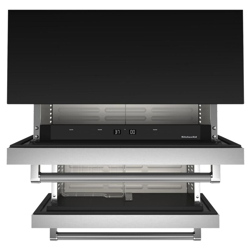 KitchenAid Stainless Steel 24" Undercounter Double-Drawer Refrigerator/Freezer (4.29 Cu Ft) - KUDF204KSB