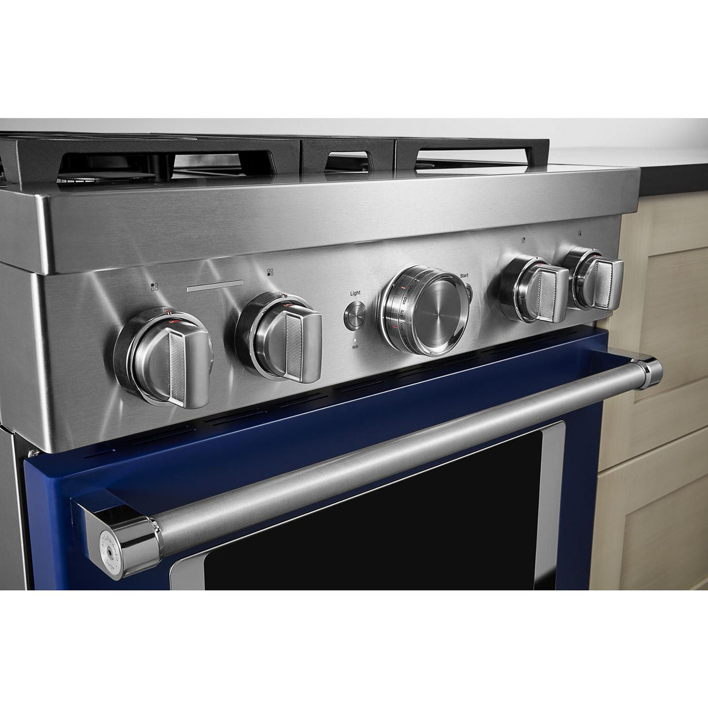 KitchenAid® Ink Blue Smart Freestanding Dual Fuel Range (4.1 Cu. Ft.) - KFDC500JIB