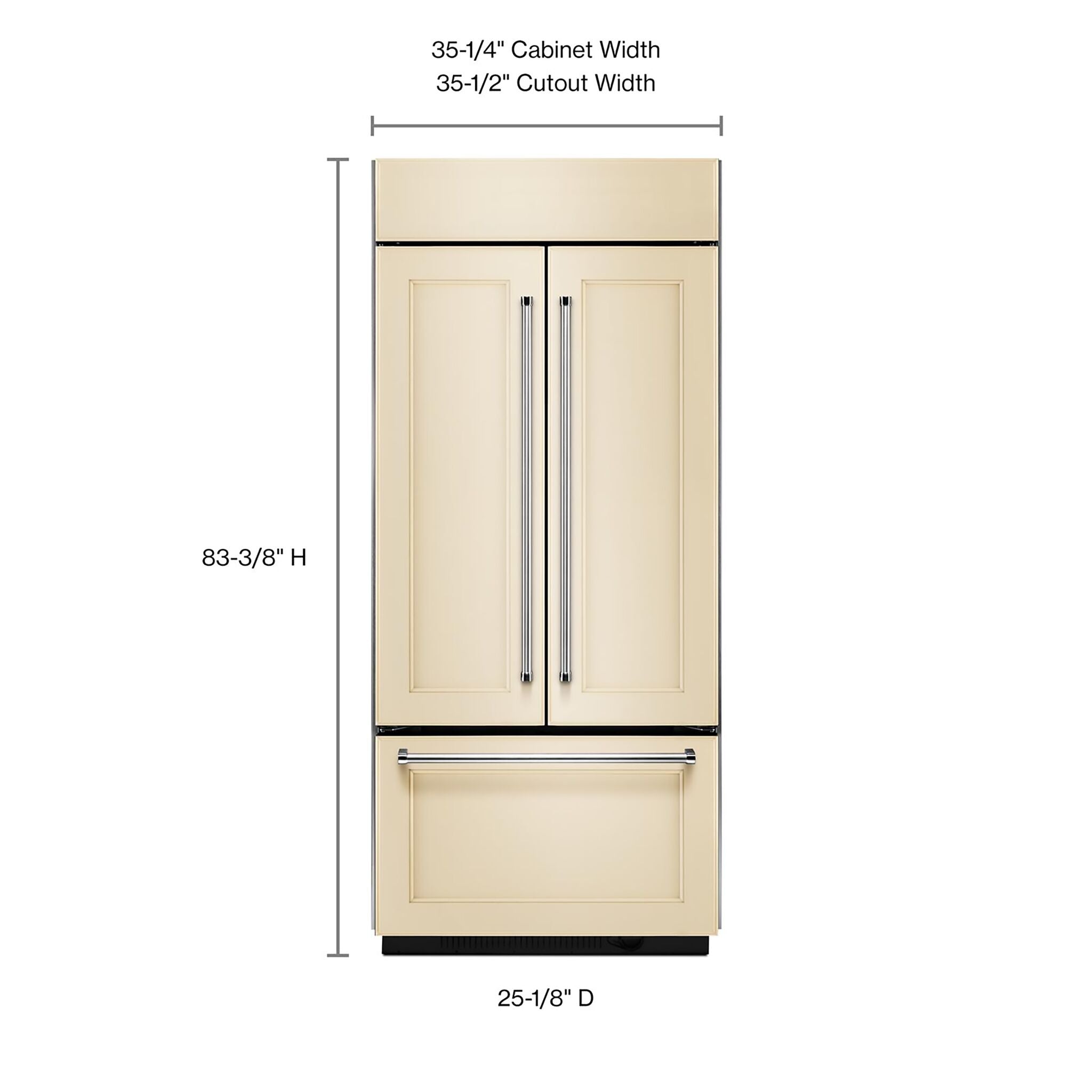 KitchenAid Custom Panel-Ready Refrigerator (20.8 Cu. Ft.) KBFN506EPA