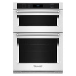 KitchenAid White 30” Wall Oven and Microwave Combination (5.0 Cu. Ft. / 1.4 Cu. Ft.) - KOEC530PWH