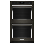 KitchenAid Black Stainless Steel with PrintShield™ Finish 30" Double Wall Oven (10.00 Cu Ft) - KOED530PBS