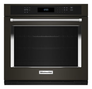 KitchenAid Black Stainless Steel with PrintShield™ Finish 30" Wall Oven (5.00 Cu Ft) - KOES530PBS