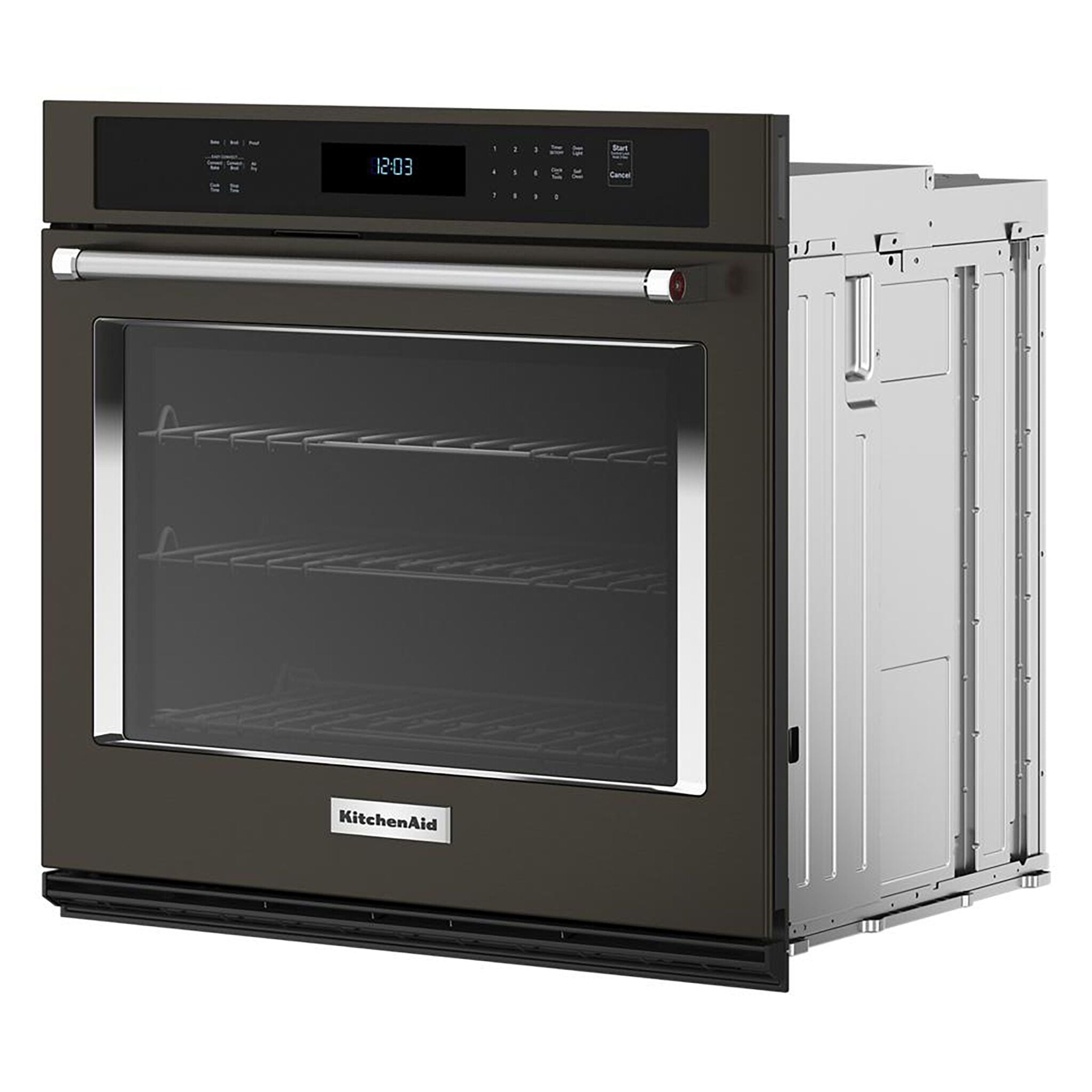 KitchenAid Black Stainless Steel with PrintShield™ Finish 30" Wall Oven (5.00 Cu Ft) - KOES530PBS