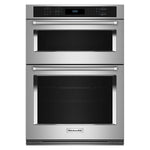 KitchenAid PrintShield Stainless 30" Wall Oven and Microwave Combination (5.0 Cu. Ft. / 1.4 Cu. Ft.) - KOEC530PPS