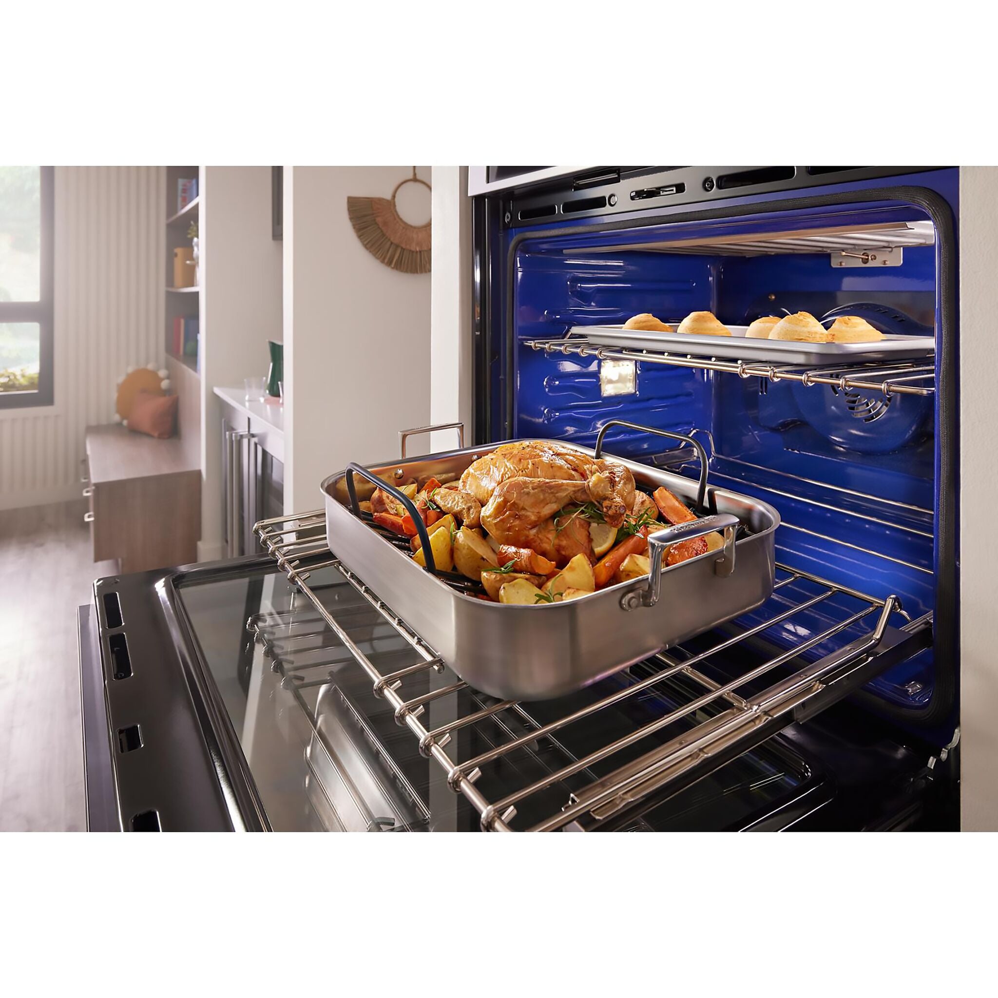 KitchenAid Stainless Steel 30" Wall Oven and Microwave Combination (5.0 Cu. Ft. / 1.4 Cu. Ft.) - KOEC530PSS